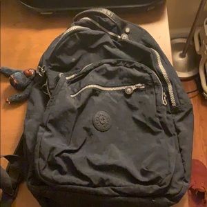 Kipling Navy Blue Backpack